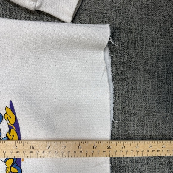 Vintage 90s Mickey Unlimited Jerry Leigh Cropped Sweatshirt Adult Sz M/L Disney - Picture 9 of 10